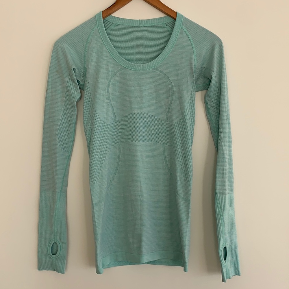 lululemon Swiftly Tech Long Sleeve 2.0 Mint Sz4